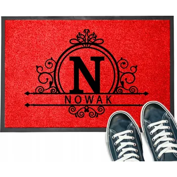 Rohožka VSTUPNÍ ROHOŽKA PŘED DVEŘE S VAŠÍM JMÉNEM SOLIDNA DEKORACJA VZOR