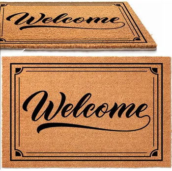 Rohožka Kokosová rohožka venkovní na boty 40x60 cm - potisk Welcome