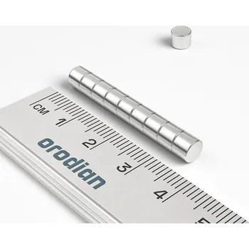 Dekorativní magnet orodian.cz Neodymový magnet válec 5×4 mm - N38