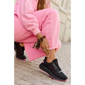 Dámské tenisky Tenisky Sportovní Boty Dámské Na Platformě Big Star RR274523 HI-POLY SYSTEM Barva: Černá, Velikost: 38