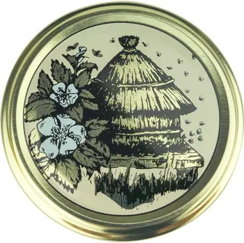 Víčko na sklenici na med se závitem TO 82 - Zlatý úl