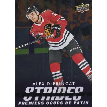 Sběratelská karetní hra insert karta ALEX DeBRINCAT 24-25 Tim Hortons Retrospective Rookies Initial Strides číslo IS-5