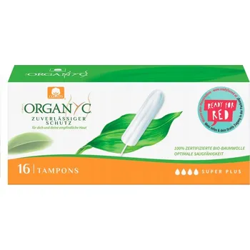 Menstruační tampony Hygienické tampony z organické bavlny SUPER PLUS 16 ks ORGANYC