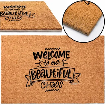 ROHOŽKA PŘED DVEŘE 40x60 VÍTEJTE V NAŠEM CHAOSU