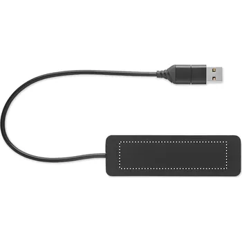 USB hub Rozbočovač USB-C se 4 porty Tamponový tisk (max. 1 barva, 20x80mm) 1 barva 5 TOP