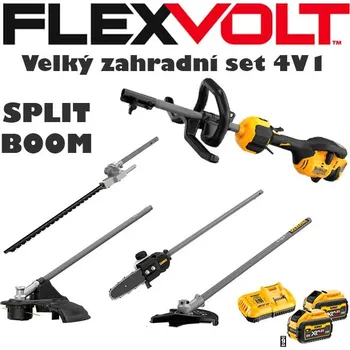 DCMAS5713X2 Aku motorová jednotka Split Boom 2x 54V/9Ah +nabíječka + 4 nástavce DeWALT