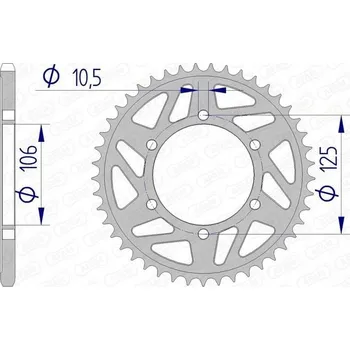 Nářadí na motocykly Řetězové kolo AFAM 87606-46