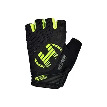 Cyklistické rukavice Haven rukavice Demo Neo černo-zelená, vel. S