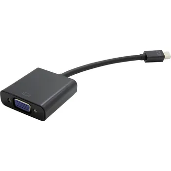 Elektrická zásuvka Value Mini-DisplayPort / VGA kabelový adaptér Mini DisplayPort konektory, VGA pólové zásuvka 0.15 m černá 12.99.3125 Kab