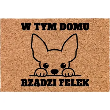 ELEGANTNÍ KOKOSOVÁ ROHOŽKA 60x40cm - JMÉNO VAŠEHO MAZLÍČKA