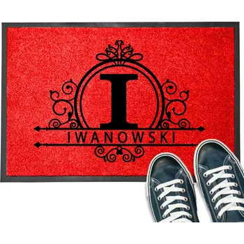 Rohožka VSTUPNÍ ROHOŽKA 40X60 S VAŠÍM JMÉNEM DEKORACJA PRZY DRZWIACH VZOR