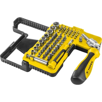 Bit TOPEX Sada bitů a nástrčných klíčů s ráčnou 68 ks