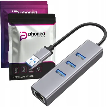 Síťová karta SÍŤOVÝ ADAPTÉR SÍŤOVÁ KARTA LAN RJ45 HUB PŘEVODNÍK USB 1000MB