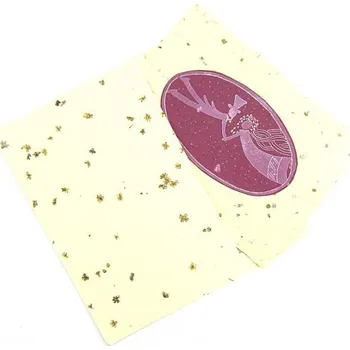 Ruční papír - Přání s obálkou C6, kresba, akvarel, monotyp, mix motivů