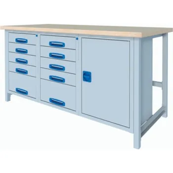 Dílenský stůl Dílenský pracovní stůl 15.10 Rozměry: 1673 x 700 x 833 mm