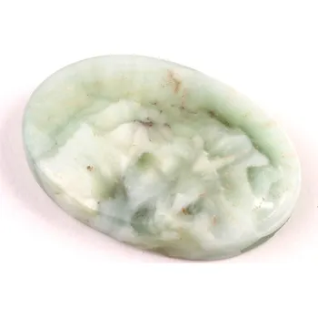 Přírodní kámen Kabošon Pectolite (zelený Larimar) č.3626 (38x25x8mm)
