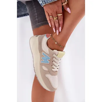 Dámské tenisky Dámské Sneakersy Na Platformě Tenanela Barva: Béžová, Velikost: 41