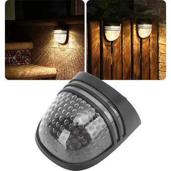 Stojací lampa VÝSTRAŽNÁ LED LAMPA NA OPLOCENÍ A BRÁNU, SOLÁRNÍ