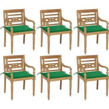 Zahradní židle VidaXL dřevo zelená