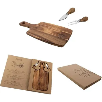 Kuchyňské prkénko VS IWAKI sada prkénka a dvou nožů na sýr