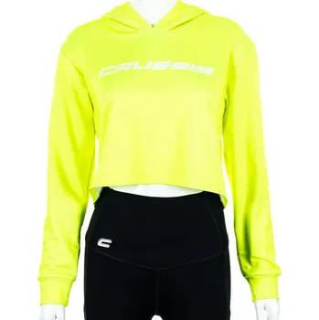 Pánská mikina Dámská mikina krátká NEON YELLOW vel. L