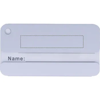 Štítek na zavazadlo 5 FRONT, 10x50mm Laserové gravírování, 1 barva