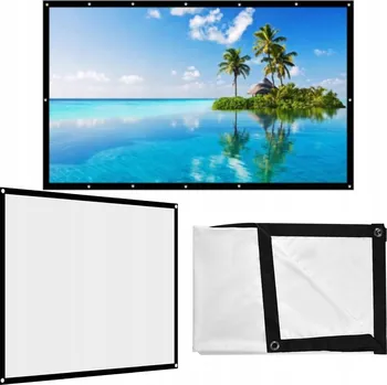 Projekční technika 72" PŘENOSNÉ SKLÁDACÍ PROJEKČNÍ PLÁTNO PRO PROJEKTOR 4:3