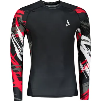 Pánská móda Pánské funkční kompresní tričko premium ALTISPORT VOJ/ALM039TR03 ČERNOČERVENÁ XXL