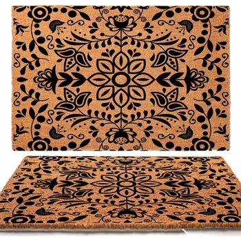 Rohožka Kokosová rohožka venkovní na boty 40x60cm Potisk SYMETRIE Vzor