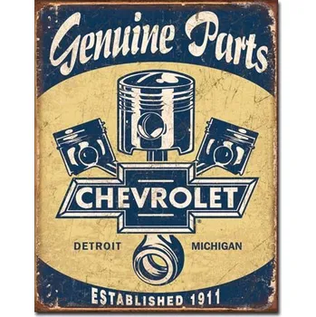 Plechová cedule Cedule Chevy Parts - Pistons