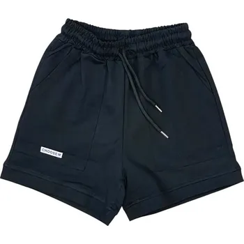 Dívčí kraťasy DÍVČÍ KRAŤASY JEDNOBAREVNÉ CH7244 VELIKOSTI 134-164 Velikost: 152, Barva: Černá