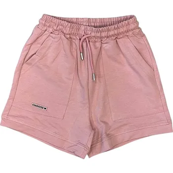 DÍVČÍ KRAŤASY JEDNOBAREVNÉ CH7244 VELIKOSTI 134-164 Velikost: 152, Barva: Starorůžová