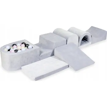 Dětské hřiště Pěnové dětské hřiště s bazénkem micro světle šedé