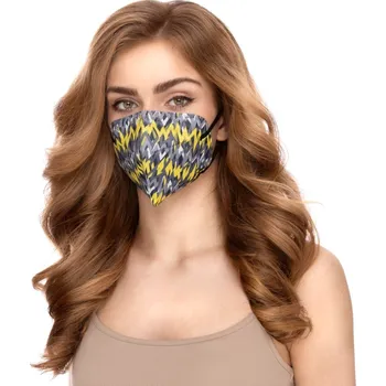 respirátor Balerina zdravotnický Český nano respirátor FFP2 - Black and Yellow