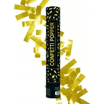 Obraz PartyPal tuba s konfetami - zlaté proužky