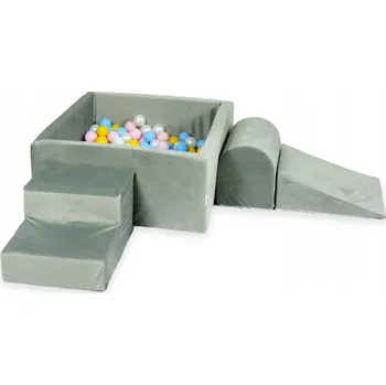 Dětské hřiště Pěnové dětské hřiště s čtvercovým bazénkem šedé