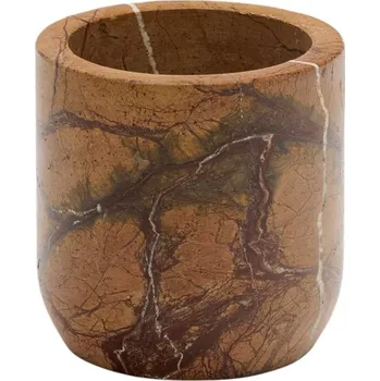 Držák na kartáček Mramorový kelímek na zubní kartáčky v přírodní barvě Spalsh – Kave Home ID_1760270