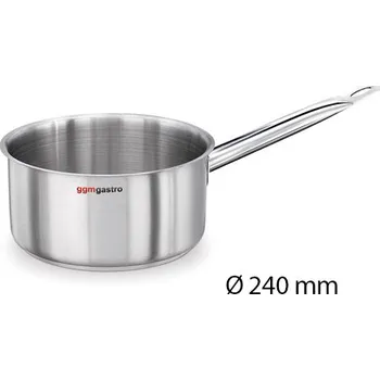 Hrnec G.Gastro Hrnec s rukojetí - Ø 240 mm - výška 150 mm | Hrnec s rukojetí | Hrnec na mléko | Nerezový hrnec