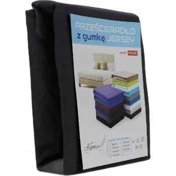 Prostěradlo PROSTĚRADLO S GUMOU JERSEY VIP VÝŠKA BOKU 30CM BAVLNĚNÉ ČERNÉ 120x210