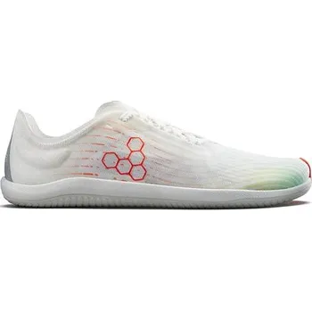 Pánské tenisky Vivobarefoot PRIMUS FLOW MENS BRIGHT WHITE/ NEON ORANGE velikost 45 - Bílá