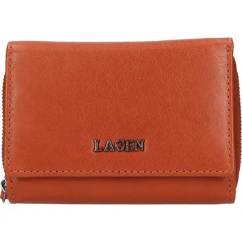 Peněženka dámská peněženka kožená LG-7643 hnědá cognac