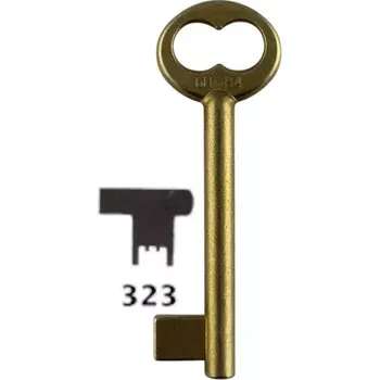 Klíč Klíč dózický úzký předřezaný A323 6HOB4 mosazný