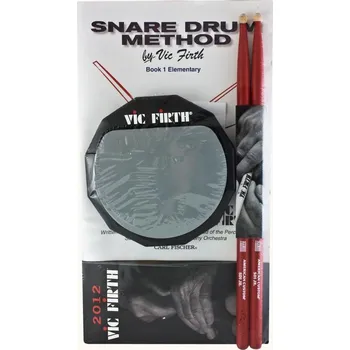 VIC FIRTH LPAD 6" cvičný pad+paličky+učebnice 70681