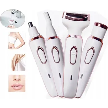 IP kamera Depilátor 4v1 USB akumulátorový s mokrou depilací, bílý