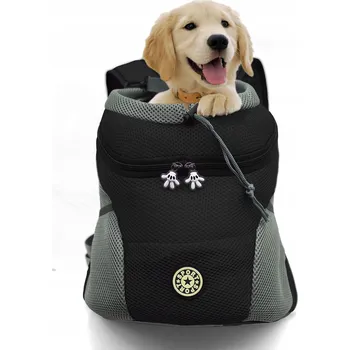 Obraz Batoh pro přepravu psa černý S prodyšná tkanina