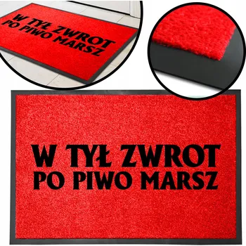 VSTUPNÍ ROHOŽKA 40X60 NÁPIS GOŚCIE PRZYNOSZĄCY ALKOHOL BEZ KOLEJKI VZ