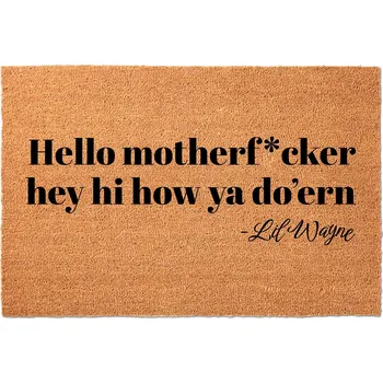 Rohožka KOKOSOVÁ ROHOŽKA PŘED DVEŘE 40cm x 60cm - HELLO