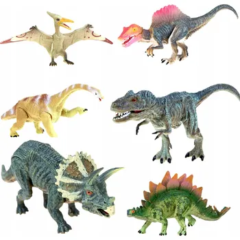 Figurka SADA GUMOVÝCH DINOSAURŮ REALISTICKÉ FIGURKY PRAVĚKÝCH PLAZŮ