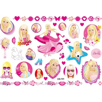 Odstranitelné tetování Smyvatelné tetování pro děti BARBIE CG131