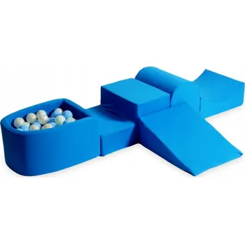 Dětské hřiště Pěnové dětské hřiště se skluzavkou a bazénkem micro modré